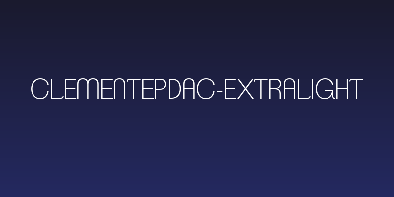 ClementePDac-ExtraLight Social Header