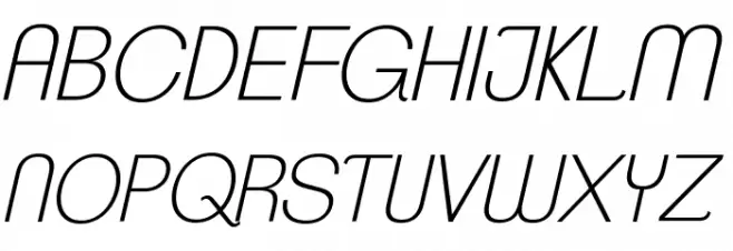 ClementePDad-ExtraLightItalic Шрифта ВЕРХНИЙ