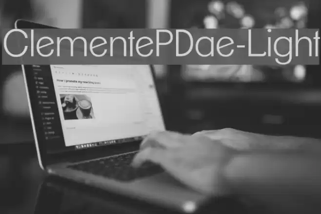 ClementePDae-Light Font examples