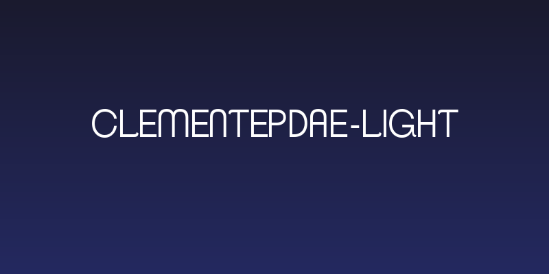 ClementePDae-Light Social Header