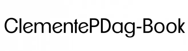 ClementePDag-Book  Free Fonts Download