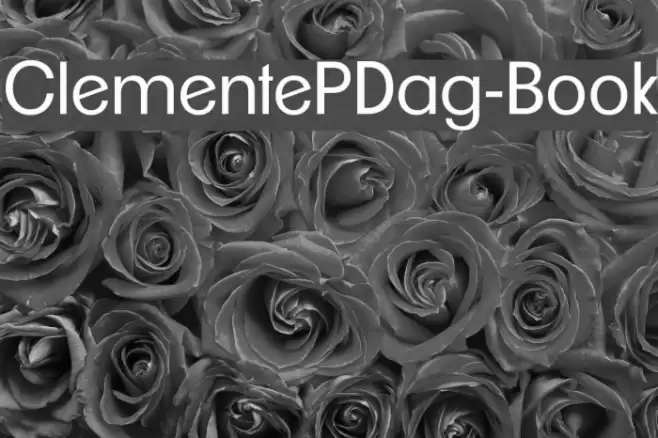 ClementePDag-Book Font examples