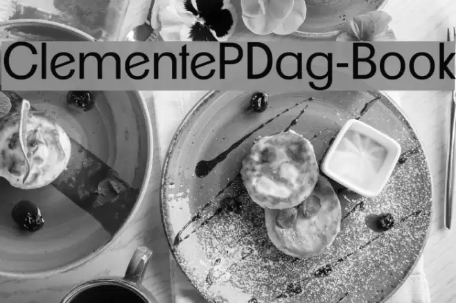 ClementePDag-Book Font examples
