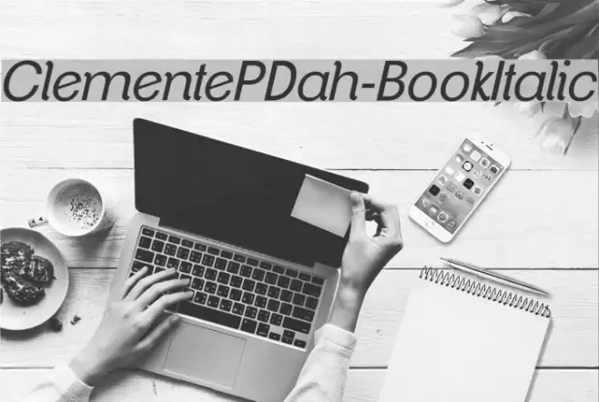 ClementePDah-BookItalic फ़ॉन्ट examples