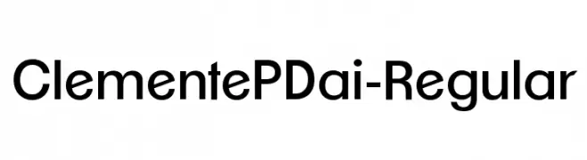 ClementePDai-Regular  Frei Schriftart Herunterladen