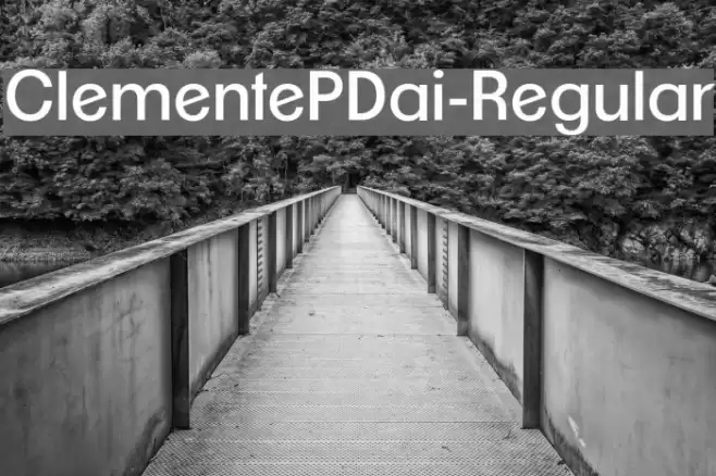 ClementePDai-Regular Font examples