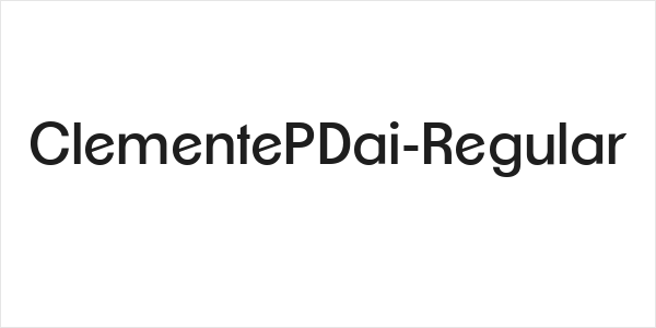 ClementePDai-Regular Logo