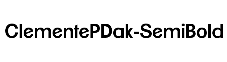 ClementePDak-SemiBold  font caratteri gratis
