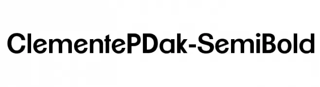 ClementePDak-SemiBold  Free Fonts Download