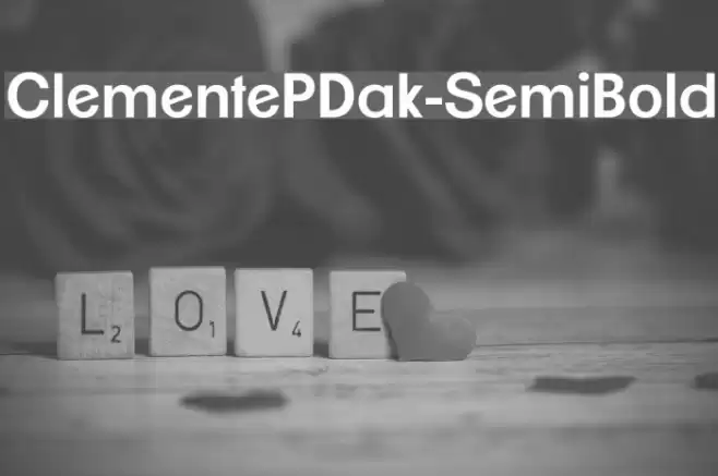 ClementePDak-SemiBold Font examples