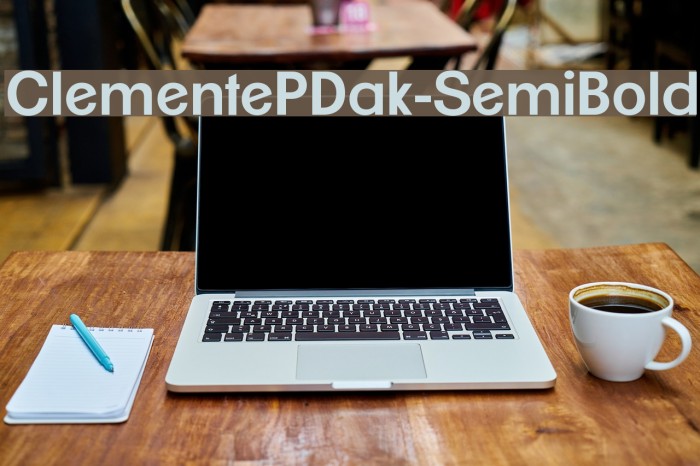 ClementePDak-SemiBold Font examples