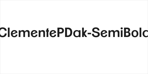 ClementePDak-SemiBold Logo