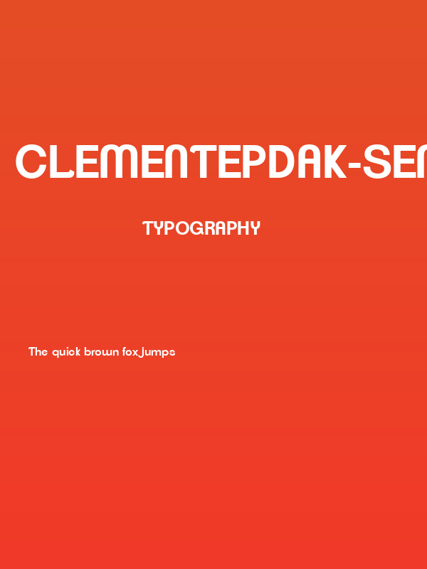 ClementePDak-SemiBold Poster