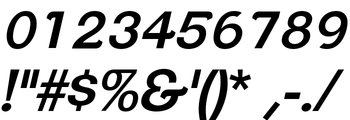 ClementePDal-SemiBoldItalic Font OTHER CHARS