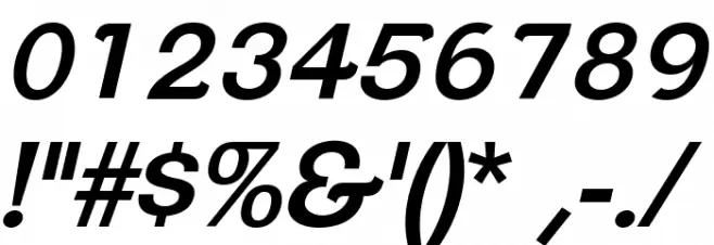 ClementePDal-SemiBoldItalic Font OTHER CHARS