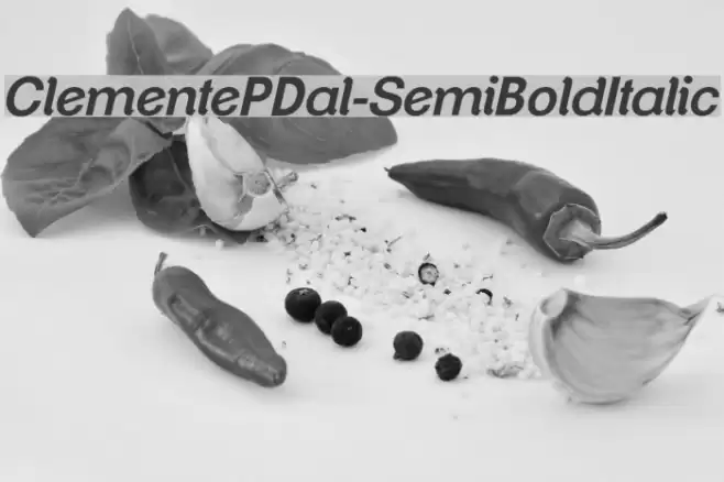 ClementePDal-SemiBoldItalic Font examples