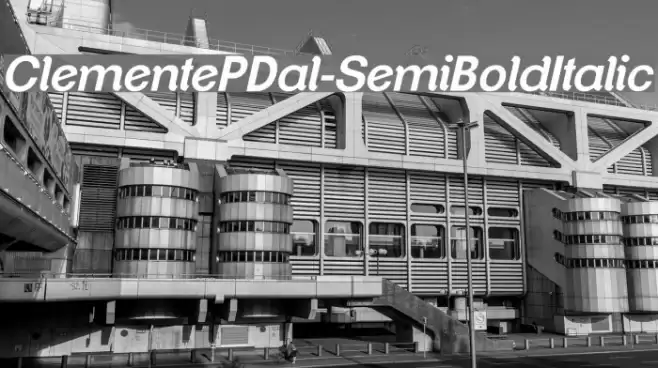 ClementePDal-SemiBoldItalic Font examples