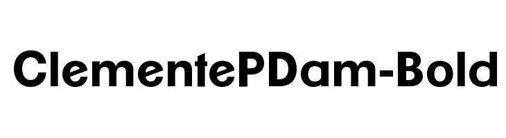 ClementePDam-Bold Font