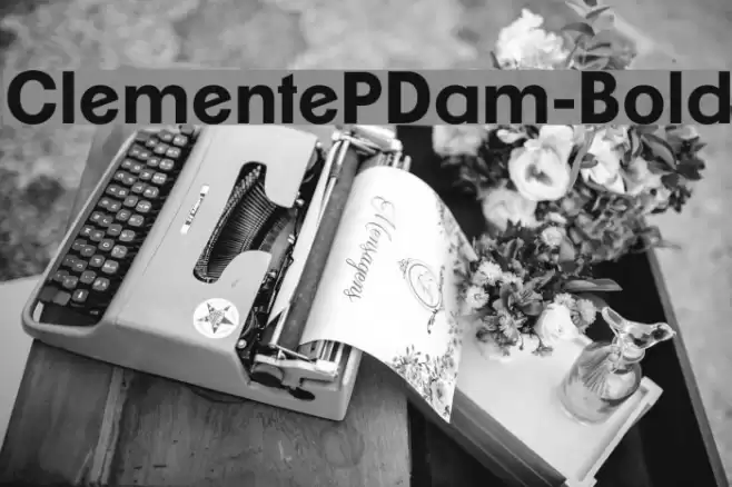 ClementePDam-Bold Font examples