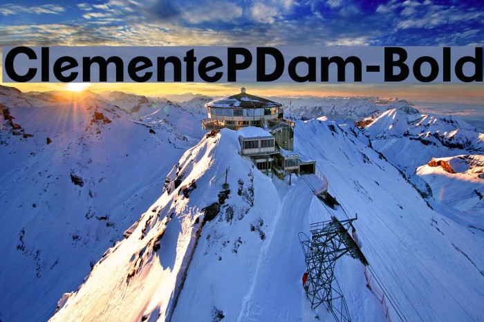 ClementePDam-Bold Font examples