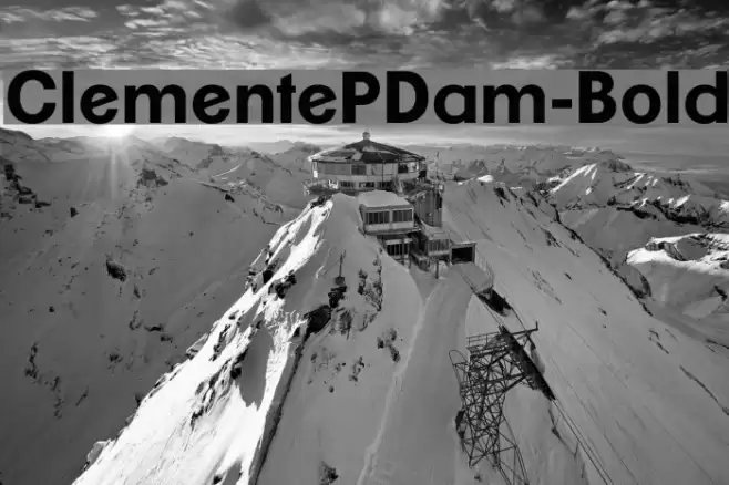 ClementePDam-Bold Font examples