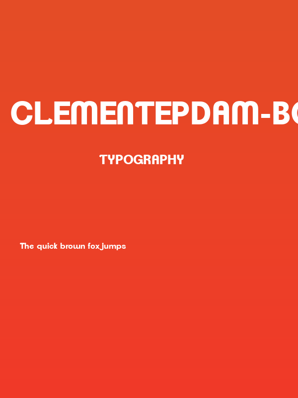 ClementePDam-Bold Poster