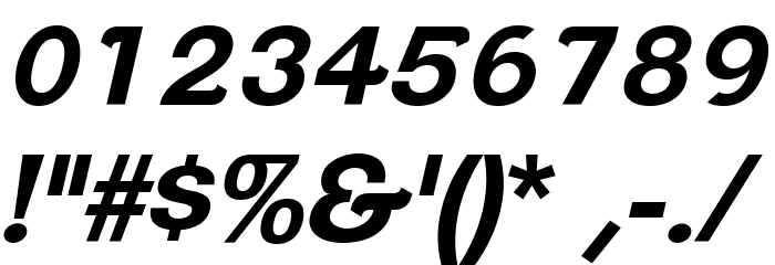 ClementePDan-BoldItalic Font OTHER CHARS