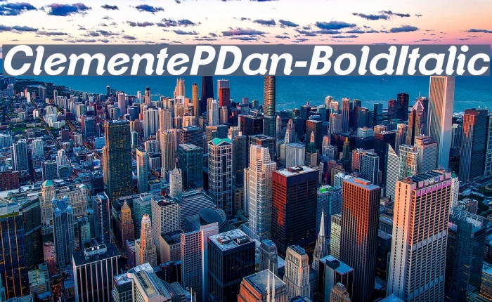 ClementePDan-BoldItalic Font examples