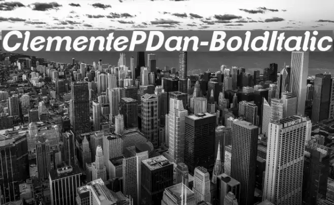 ClementePDan-BoldItalic フォント examples