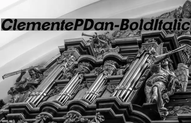 ClementePDan-BoldItalic フォント examples