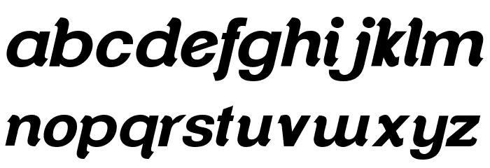 ClementePDan-BoldItalic Font LOWERCASE