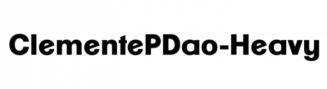 ClementePDao-Heavy  Free Fonts Download