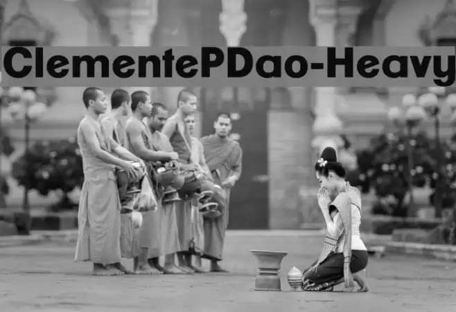 ClementePDao-Heavy Font examples