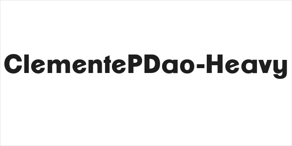 ClementePDao-Heavy Logo