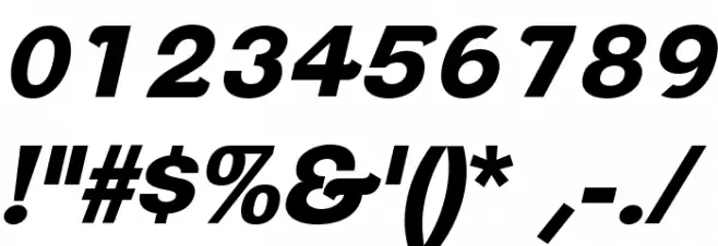 ClementePDap-HeavyItalic Font Alte caractere