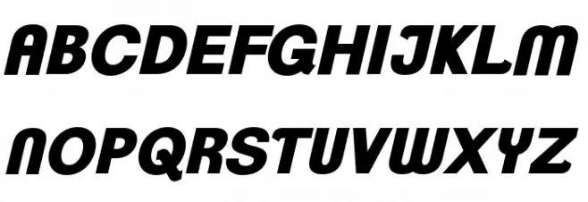 ClementePDap-HeavyItalic Font Litere mari