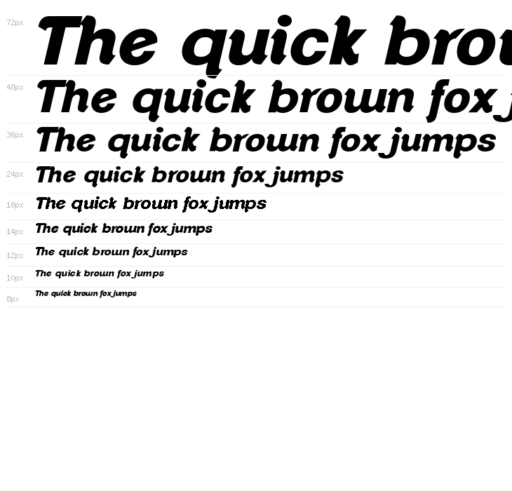 ClementePDap-HeavyItalic Waterfall