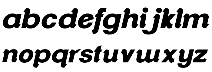 ClementePDap-HeavyItalic Font Litere mici