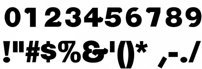 ClementePDaq-UltraBold Font OTHER CHARS