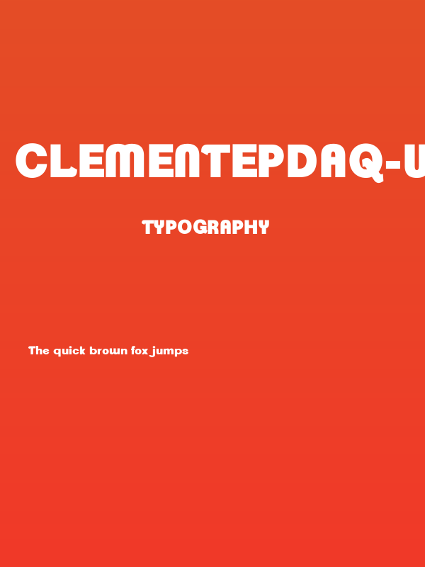 ClementePDaq-UltraBold Poster