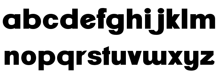 ClementePDaq-UltraBold Font LOWERCASE