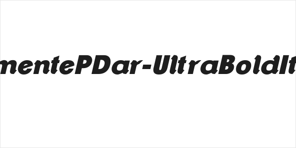 ClementePDar-UltraBoldItalic Logo