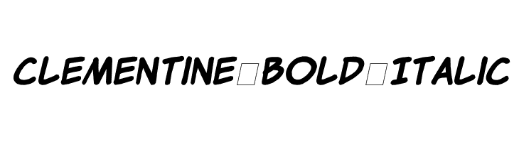 Clementine Bold Italic  नि: शुल्क फ़ॉन्ट्स डाउनलोड