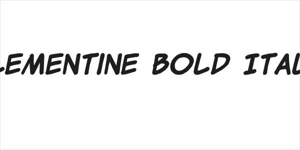 Clementine Bold Italic Logo