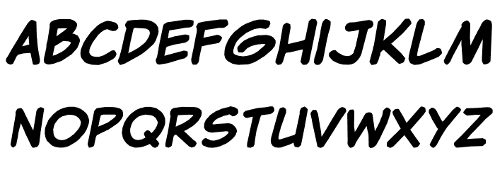 Clementine Bold Italic Font Litere mici