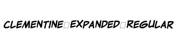 Clementine Expanded Regular Font