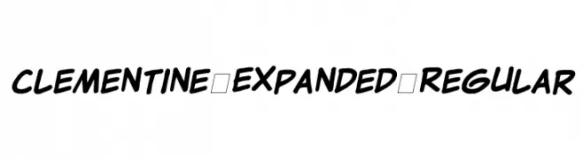 Clementine Expanded Regular  Frei Schriftart Herunterladen