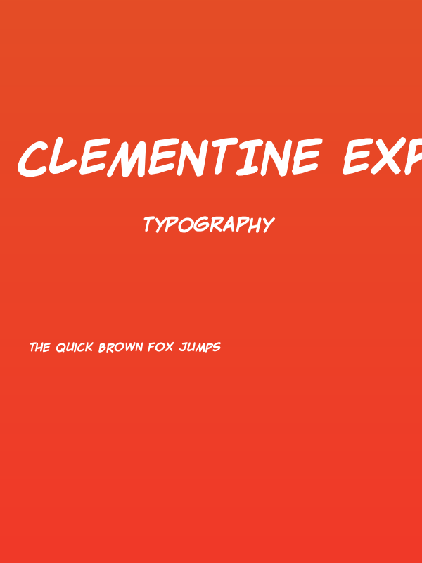 Clementine Expanded Regular Poster