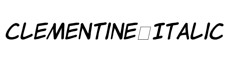 Clementine Italic Font