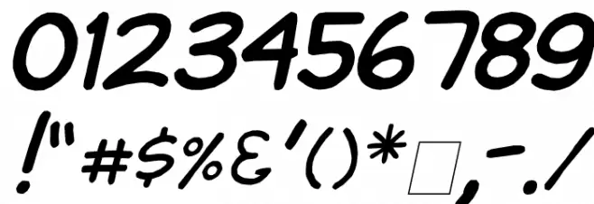 Clementine Italic Font OTHER CHARS